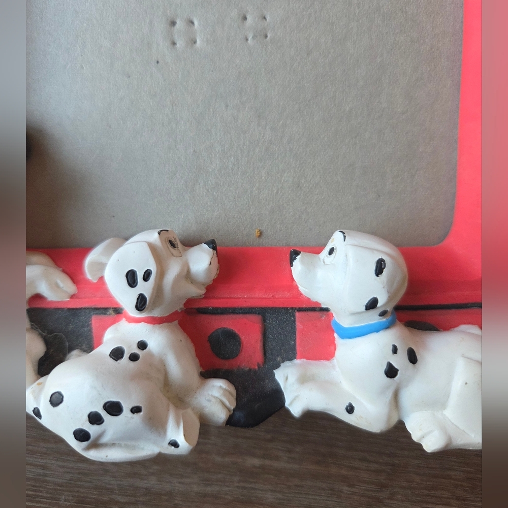 Vintage Walt Disney Company 101 Dalmation Puppies Watching TV Picture Frame - Picture 5 of 12